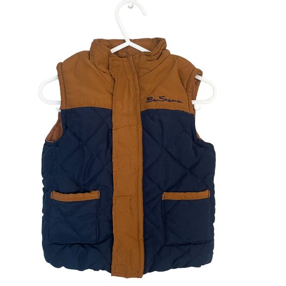 Ben Sherman Puffer Vest Boys 24mo Full Zip Winter Outerwear - Picture 1 of 11